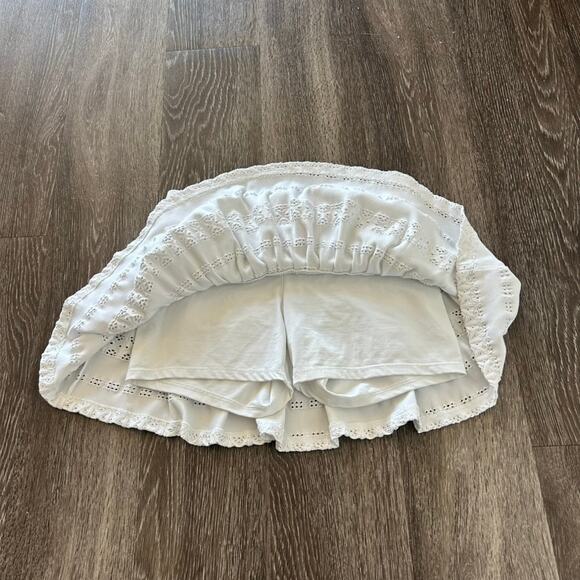 EUC L’Etoile Sport x Veronica Beard Pointelle Knit White Tennis Skirt M Eyelet - Picture 5 of 16